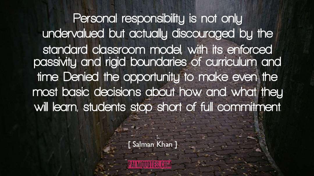 Salman Khan Quotes: Personal responsibility is not only