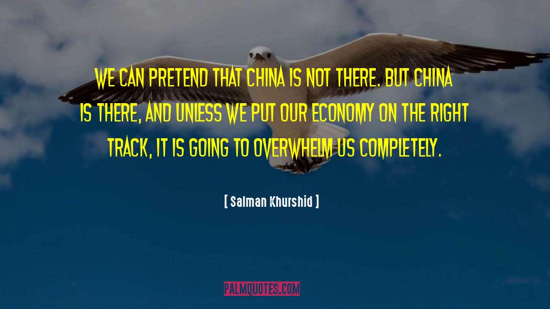 Salman Khurshid Quotes: We can pretend that China