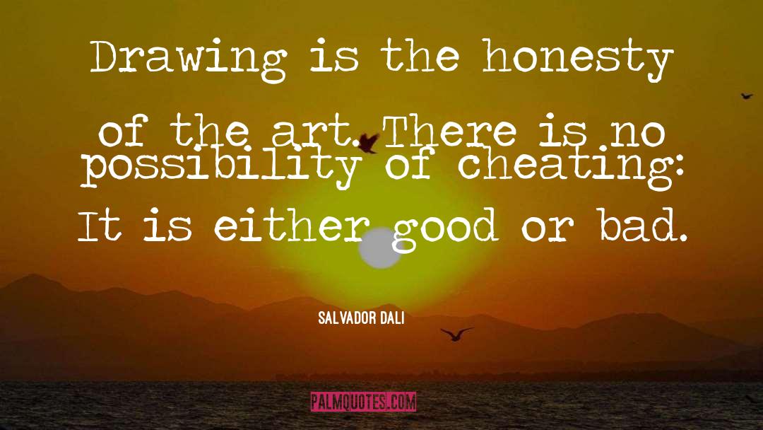 Salvador Dali Quotes: Drawing is the honesty of