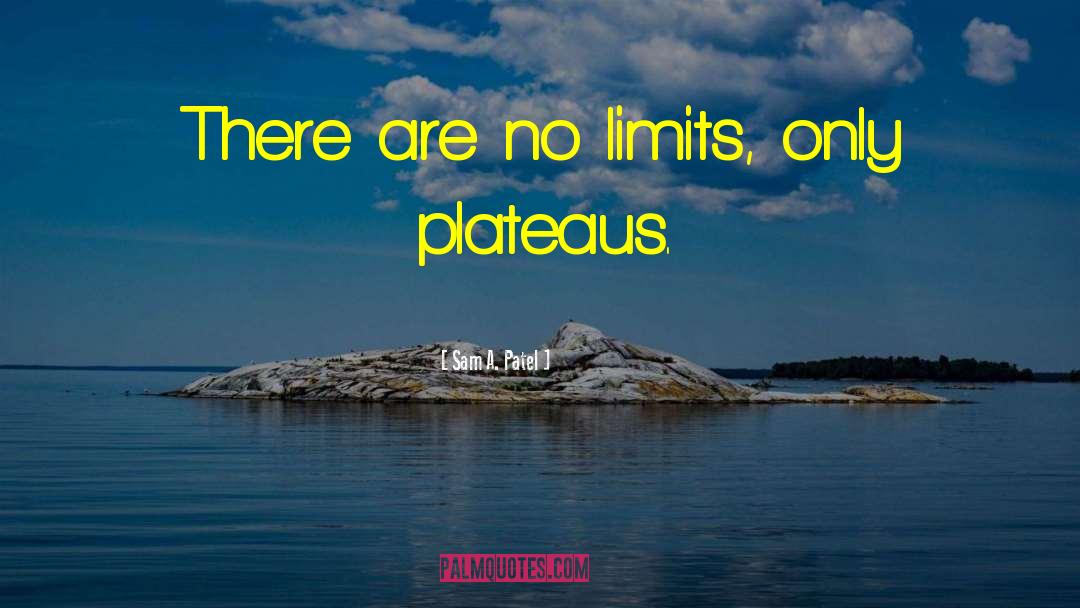 Sam A. Patel Quotes: There are no limits, only