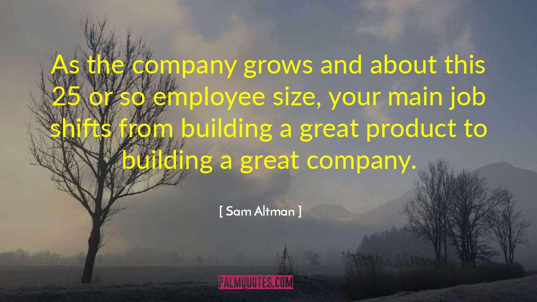 Sam Altman Quotes: As the company grows and