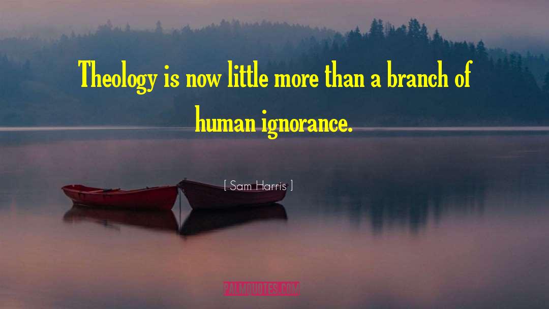 Sam Harris Quotes: Theology is now little more