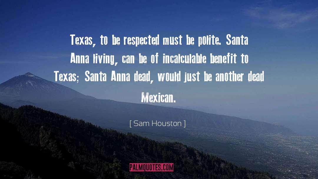 Sam Houston Quotes: Texas, to be respected must