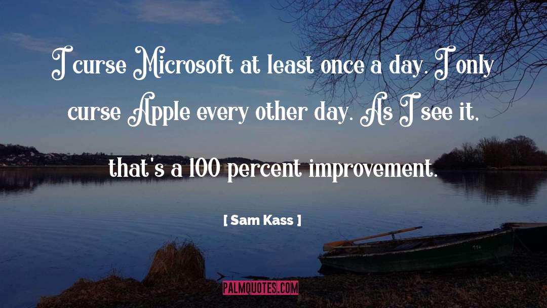 Sam Kass Quotes: I curse Microsoft at least