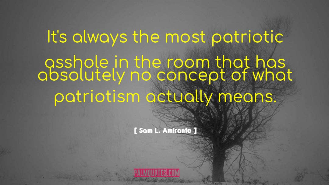 Sam L. Amirante Quotes: It's always the most patriotic