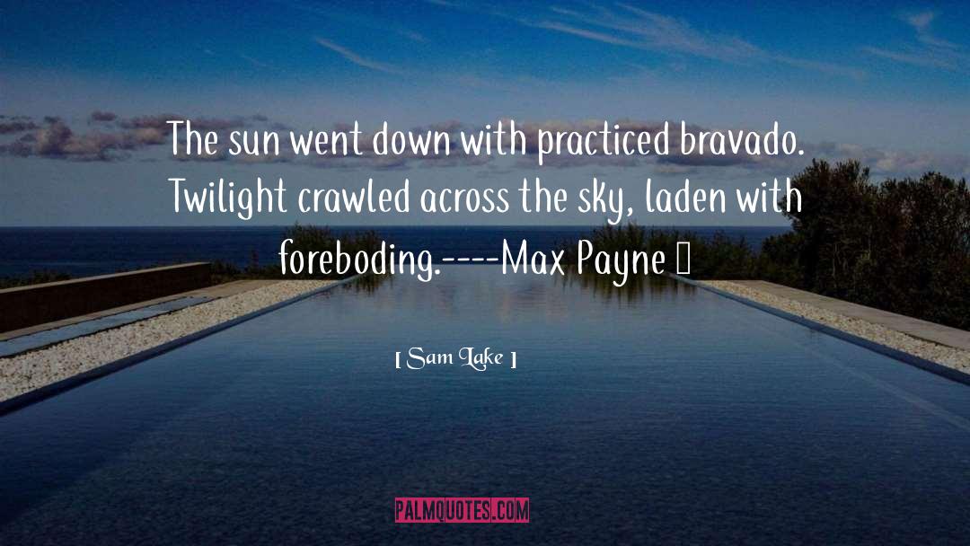 Sam Lake Quotes: The sun went down with