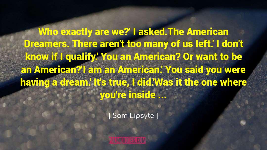 Sam Lipsyte Quotes: Who exactly are we?' I