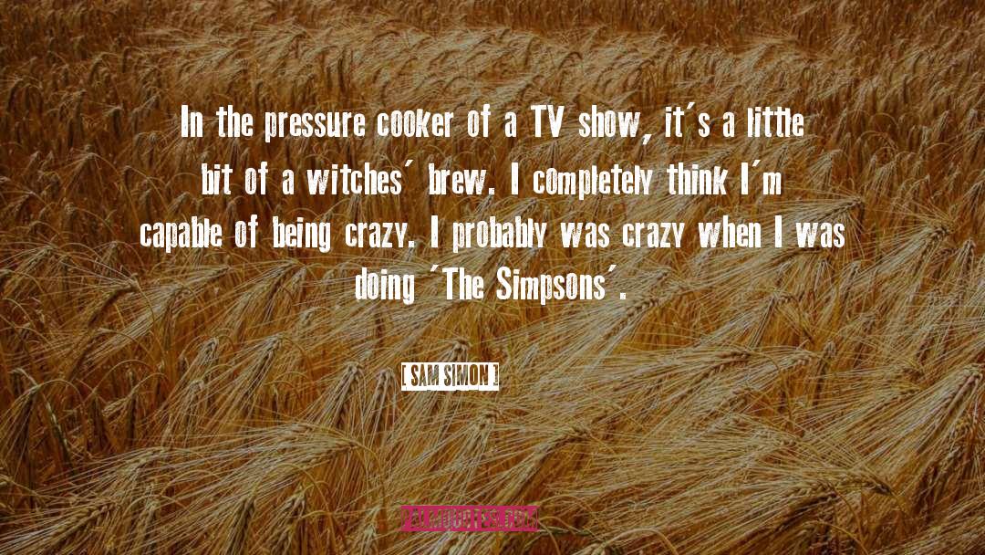 Sam Simon Quotes: In the pressure cooker of