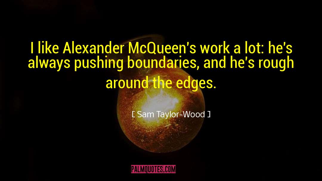 Sam Taylor-Wood Quotes: I like Alexander McQueen's work