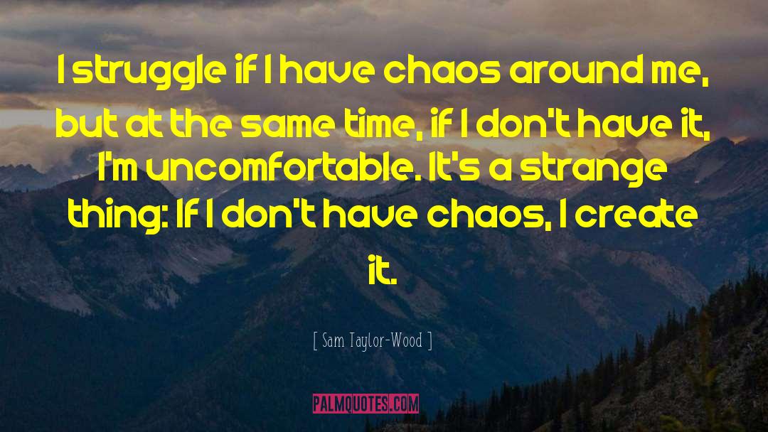 Sam Taylor-Wood Quotes: I struggle if I have