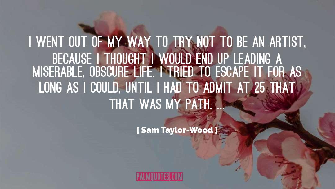 Sam Taylor-Wood Quotes: I went out of my