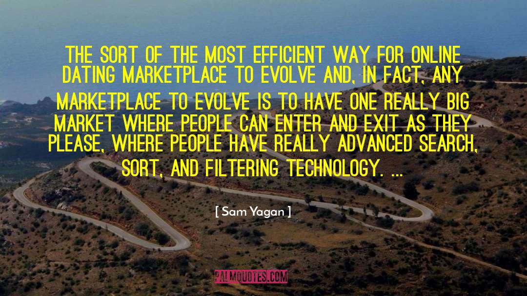 Sam Yagan Quotes: The sort of the most