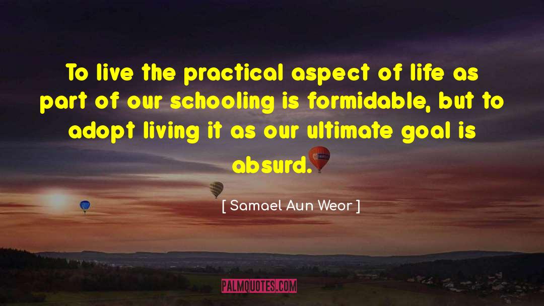 Samael Aun Weor Quotes: To live the practical aspect