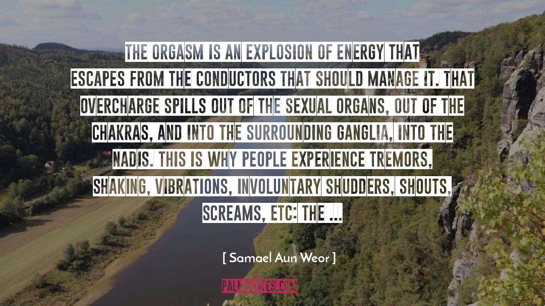 Samael Aun Weor Quotes: The orgasm is an explosion