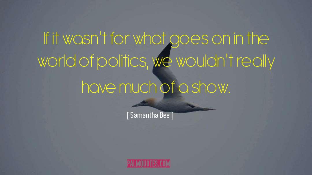 Samantha Bee Quotes: If it wasn't for what