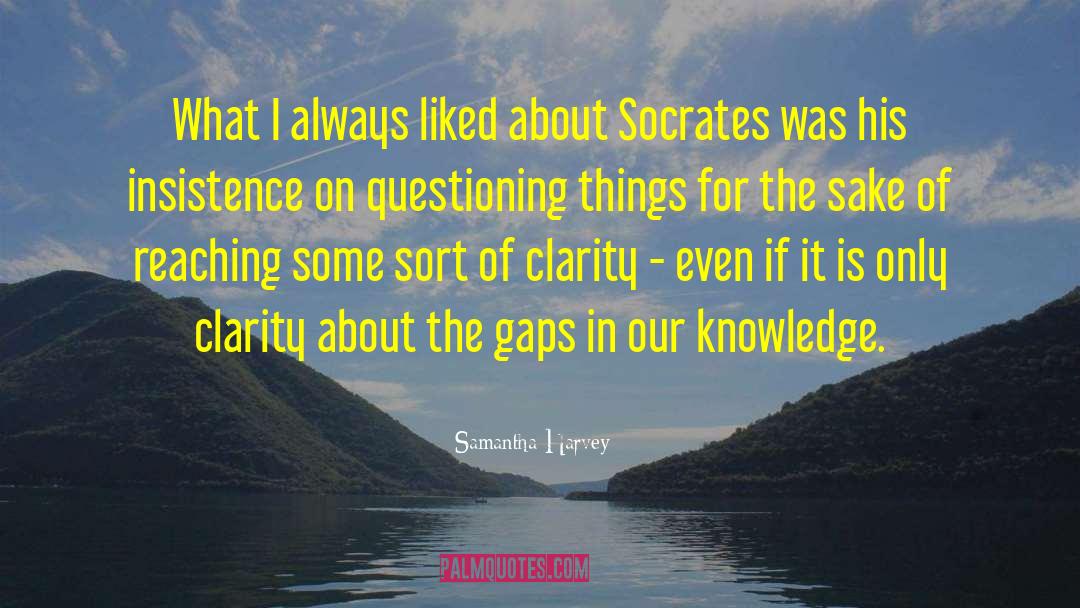 Samantha Harvey Quotes: What I always liked about