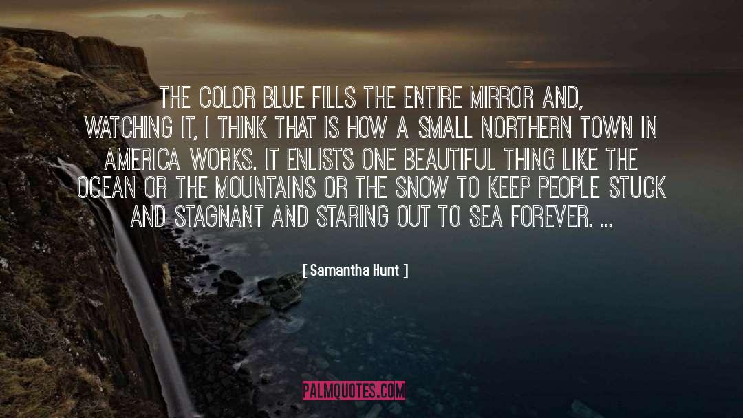 Samantha Hunt Quotes: The color blue fills the