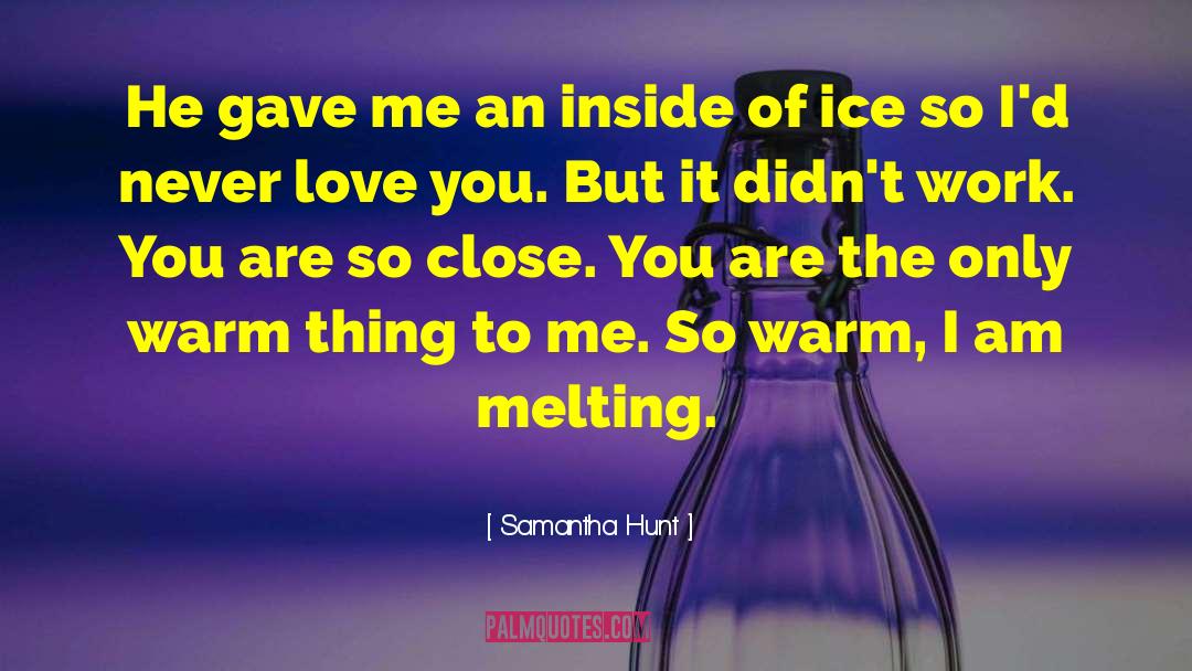 Samantha Hunt Quotes: He gave me an inside
