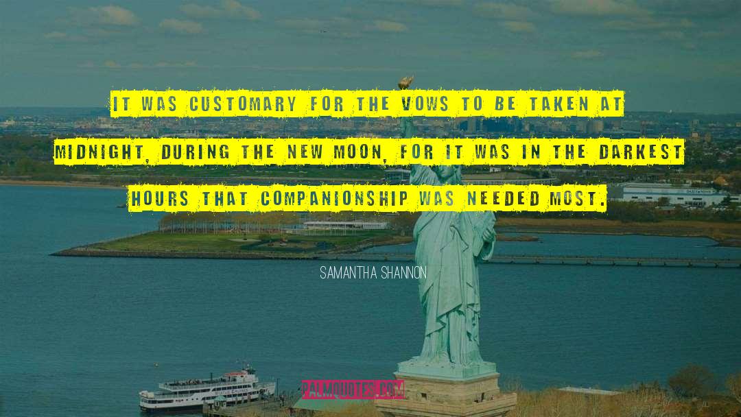 Samantha Shannon Quotes: It was customary for the