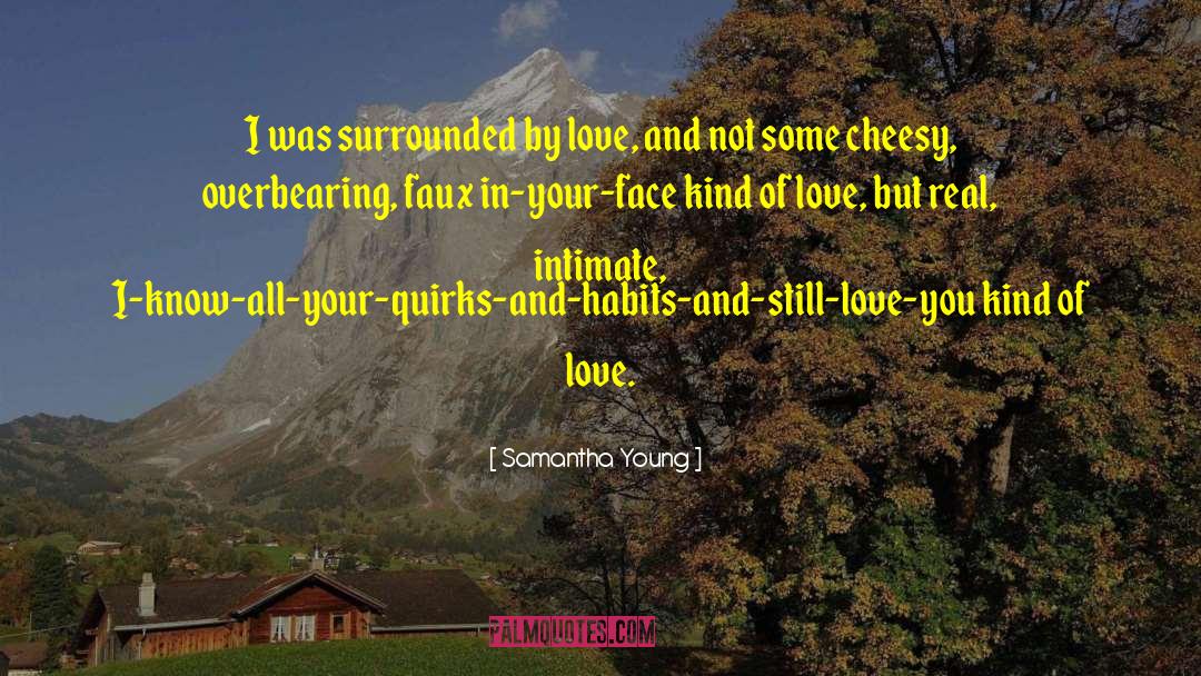 Samantha Young Quotes: I was surrounded by love,