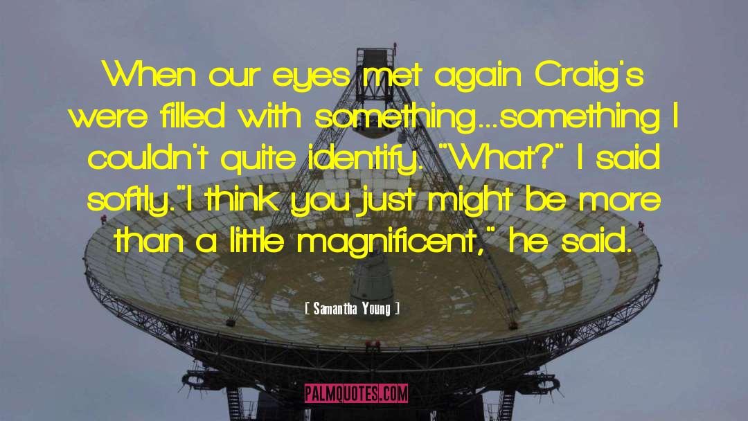 Samantha Young Quotes: When our eyes met again