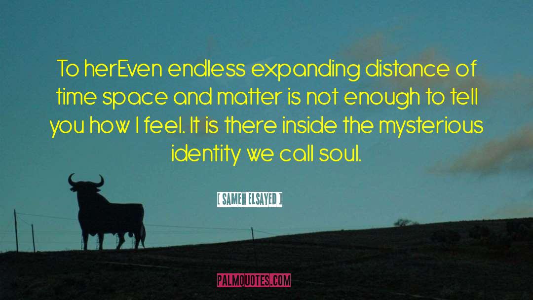 Sameh Elsayed Quotes: To her<br>Even endless expanding distance