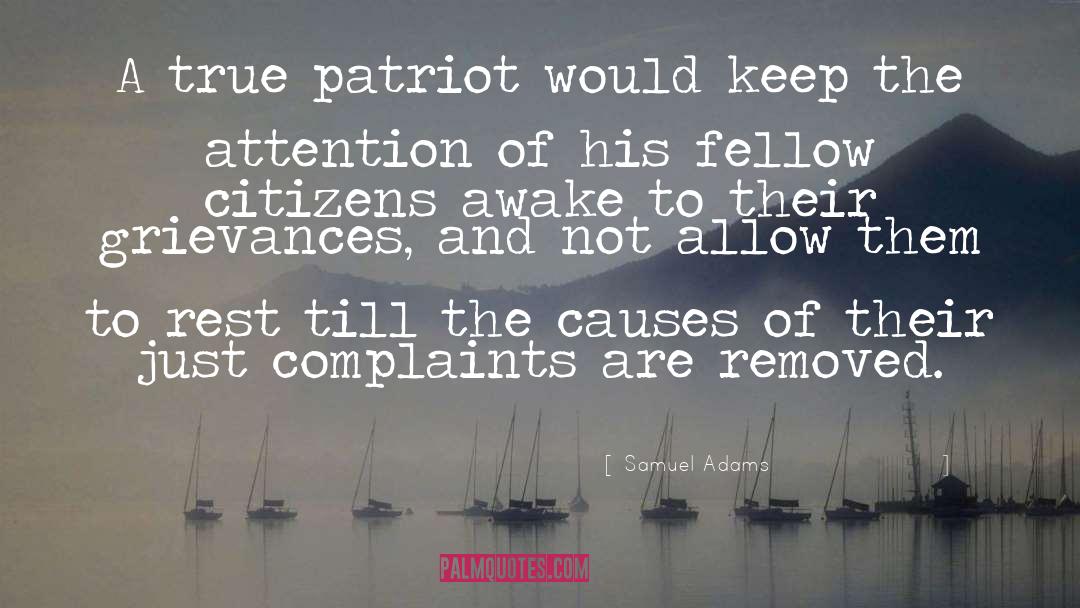 Samuel Adams Quotes: A true patriot would keep