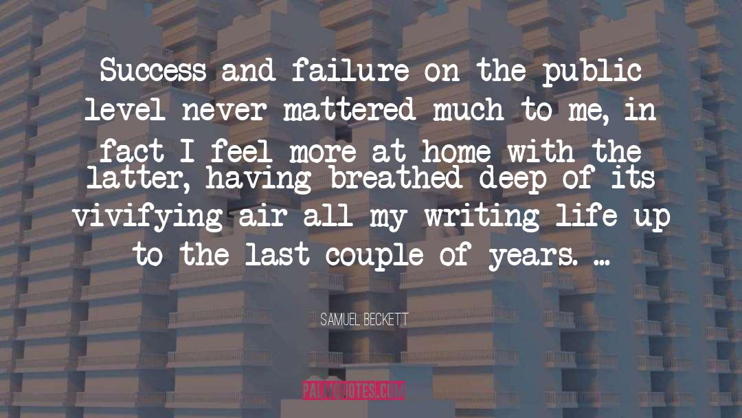 Samuel Beckett Quotes: Success and failure on the