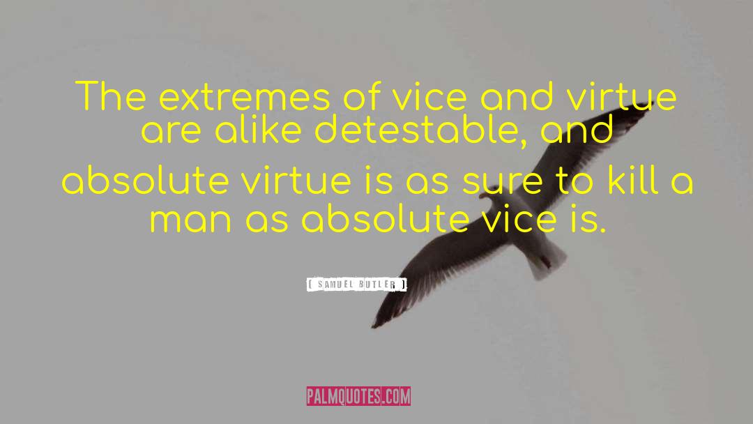 Samuel Butler Quotes: The extremes of vice and