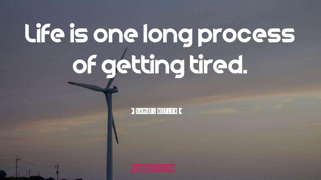 Samuel Butler Quotes: Life is one long process