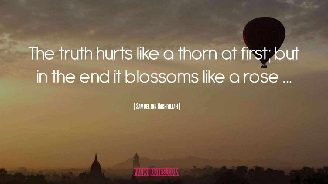 Samuel Ibn Naghrillah Quotes: The truth hurts like a