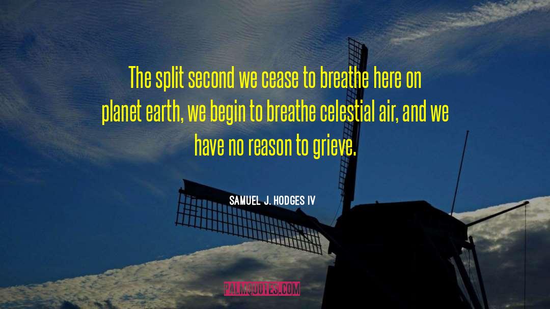 Samuel J. Hodges IV Quotes: The split second we cease