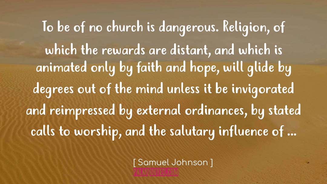 Samuel Johnson Quotes: To be of no church
