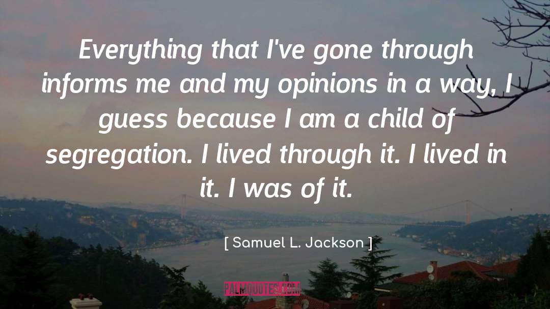 Samuel L. Jackson Quotes: Everything that I've gone through