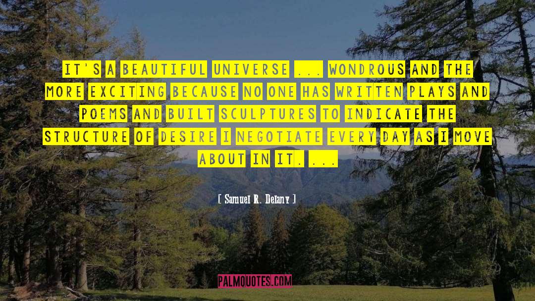 Samuel R. Delany Quotes: It's a beautiful universe ...