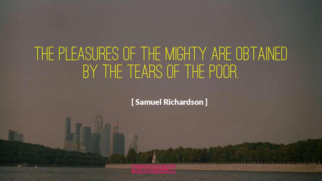 Samuel Richardson Quotes: The pleasures of the mighty