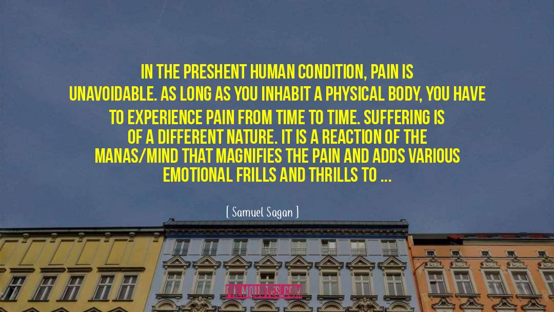 Samuel Sagan Quotes: In the preshent human condition,