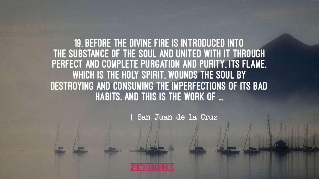 San Juan De La Cruz Quotes: 19. Before the divine fire