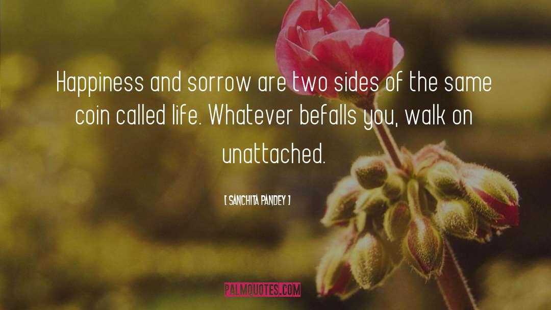 Sanchita Pandey Quotes: Happiness and sorrow are two