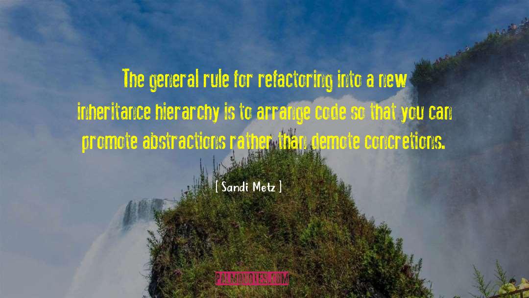 Sandi Metz Quotes: The general rule for refactoring