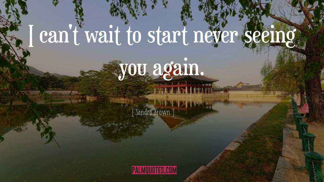 Sandra Brown Quotes: I can't wait to start