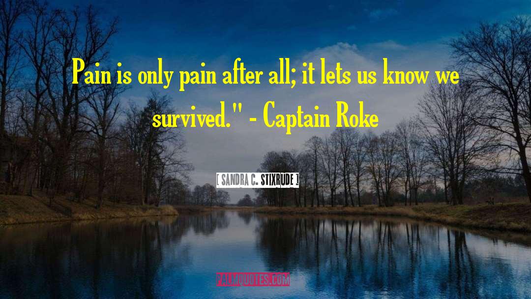 Sandra C. Stixrude Quotes: Pain is only pain after