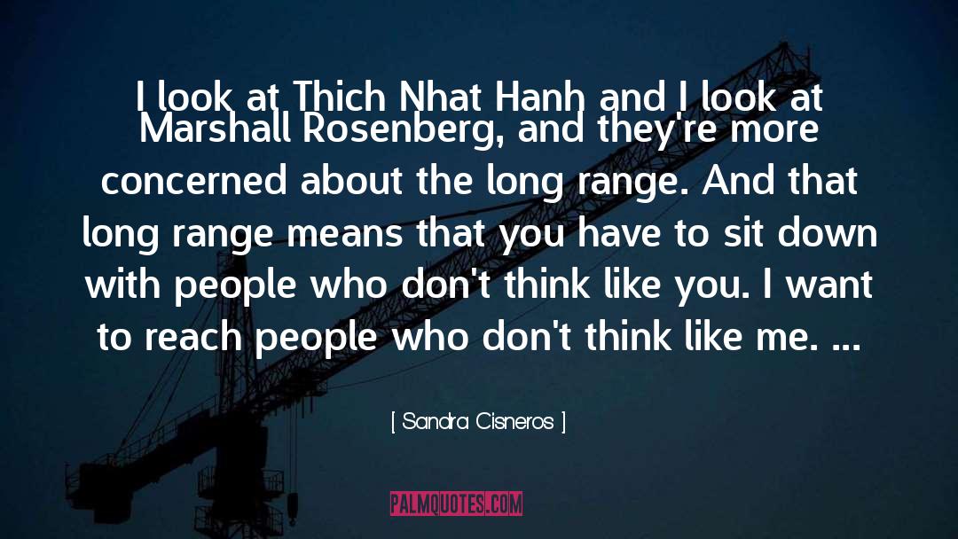 Sandra Cisneros Quotes: I look at Thich Nhat