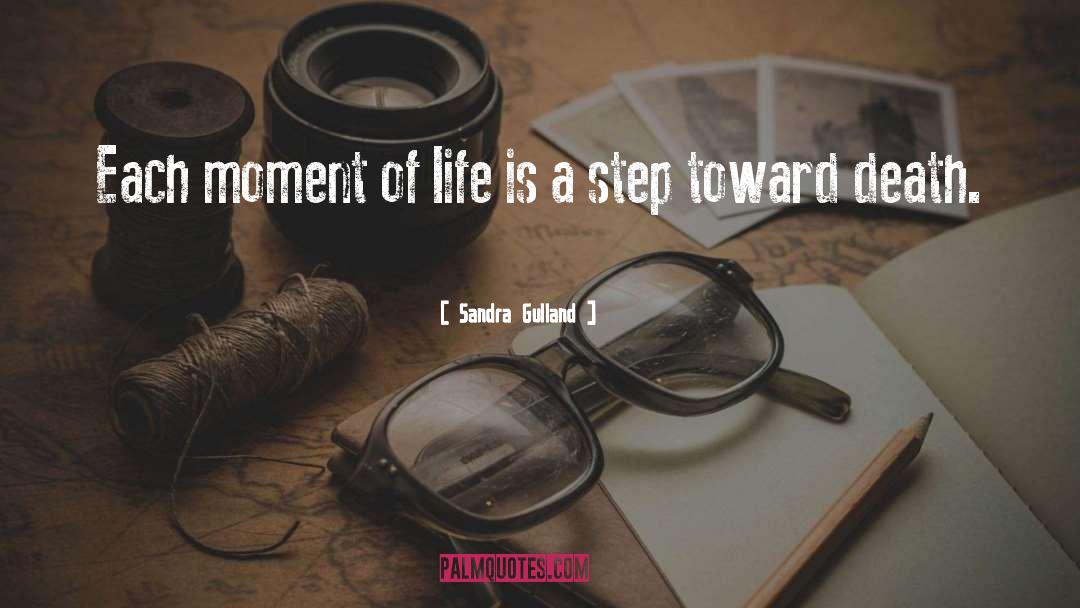 Sandra Gulland Quotes: Each moment of life is