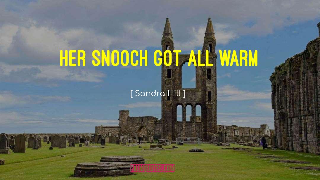 Sandra Hill Quotes: Her snooch got all warm