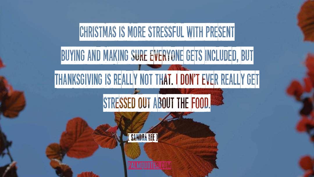 Sandra Lee Quotes: Christmas is more stressful with