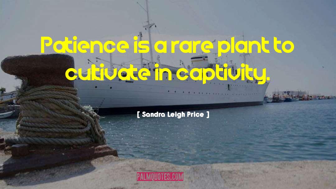 Sandra Leigh Price Quotes: Patience is a rare plant