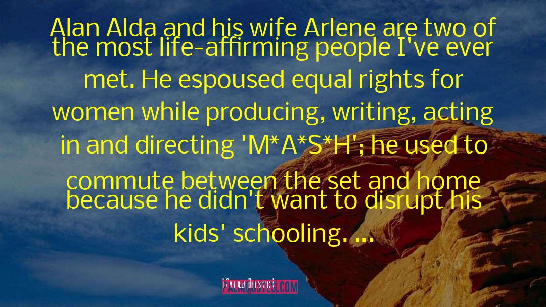 Sanjeev Bhaskar Quotes: Alan Alda and his wife