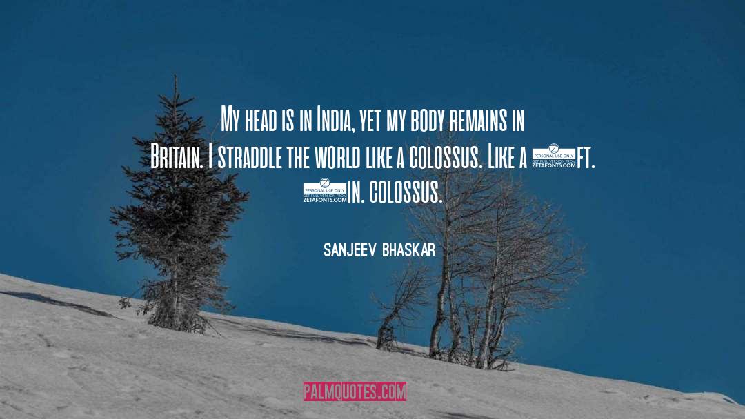 Sanjeev Bhaskar Quotes: My head is in India,