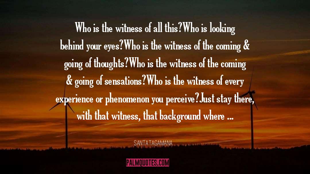 SantataGamana Quotes: Who is the witness of